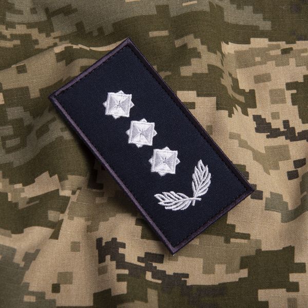 Шеврон нашивка на липучці погон звання ДСНС Полковник, вишитий патч 5х10 см 800029842 фото
