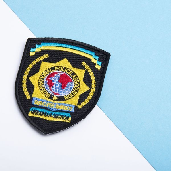 Шеврон нашивка на липучке International Police Association 7х9 см 800029586 фото