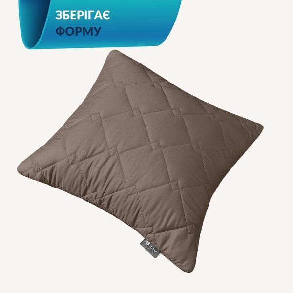 Подушка декоративная IDEIA CUBE 50х50 см гипоаллергенная стеганая шоколад 8-33224*003 фото
