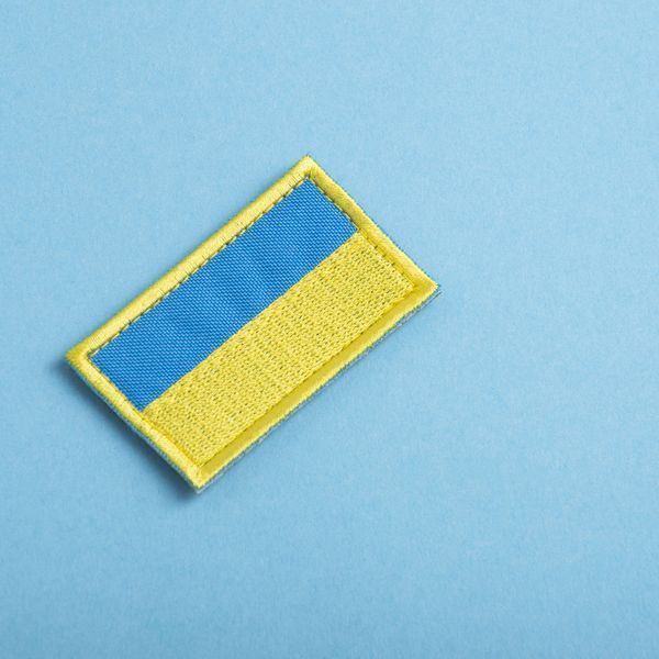 Шеврон 2 шт, нашивка на липучке Флаг Украины, вышитый патч 3,5х6 см 800029709 фото