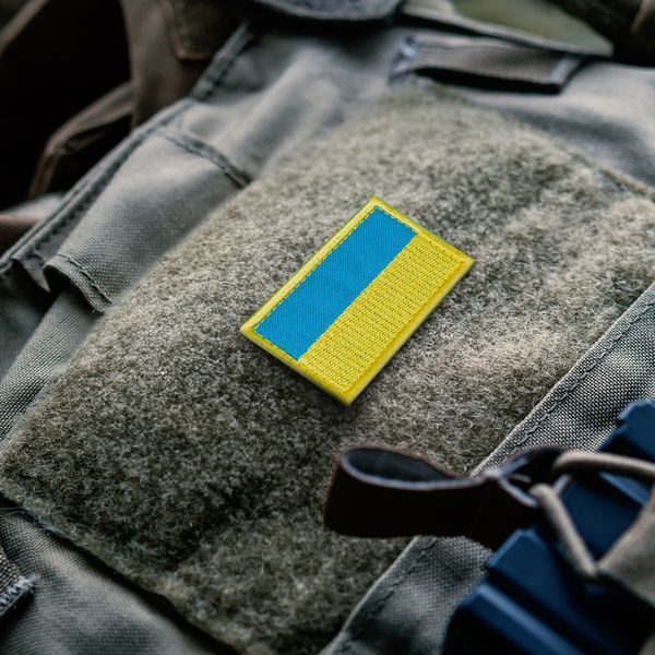 Шеврон 2 шт, нашивка на липучке Флаг Украины, вышитый патч 3,5х6 см 800029709 фото