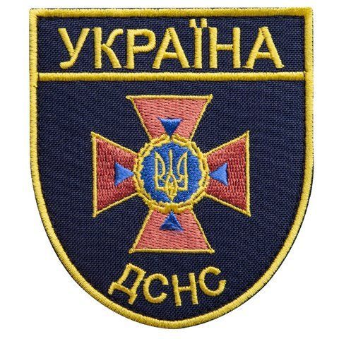 Шеврон нашивка на липучке ДСНС 8х9 см, вышитый патч 800029977 фото