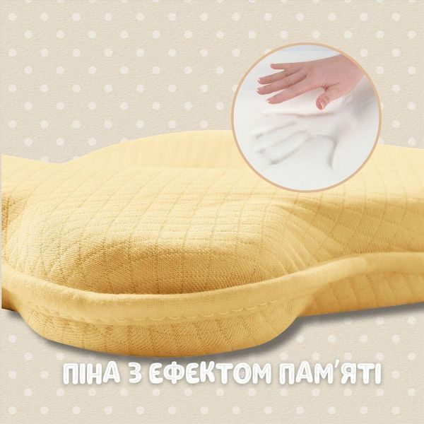 Подушка ортопедична дитяча BabyComfort PAPAELLA 27&times;22&times;3 см з ефектом пам'яті, у формі ведмедика блакитна 8-35862*002 фото