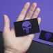 Набор шевронов 2 шт. с липучкой PUNISHER Череп Каратель фиолетовый, вышитый патч 5х8 см 800029913 фото 3