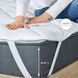Наматрацник стьобаний Comfort пл 250 з гумками по кутах 120х200 см білий 8-10994*001 фото 7