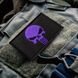 Набор шевронов 2 шт. с липучкой PUNISHER Череп Каратель фиолетовый, вышитый патч 5х8 см 800029913 фото 2