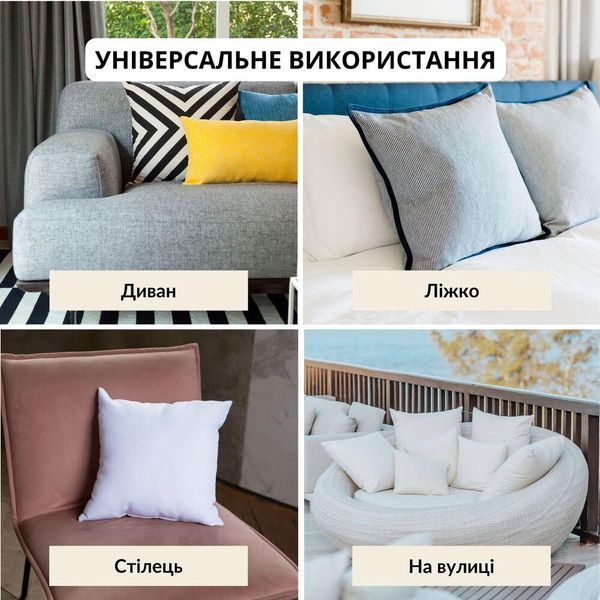 Подушка NORDIC CLASSIC 50х50 см IDEIA антиаллергенное волокно белая 8-34682*001 фото