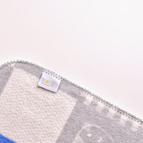 Плед детский хлопок BABY ТM PAPAELLA 90х120 см котик голубой 8-29918*015 фото