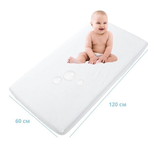 Наматрасник детский Aqua Stop с бортом ТM PAPAELLA 60х120х15 см 8-10816 фото