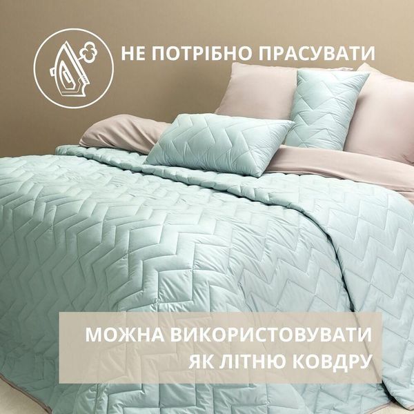 Покрывало ЛЮКС 220х240 см зелений/серый 8-34586*001 фото