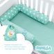 Бортик-валик защитный мультифункциональный ТM PAPAELLA 60х15 см, 120х15 см зірка/горошок зелений 8-34533*003 фото 10