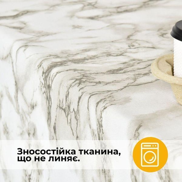 Скатерть с водоотталкивающей пропиткой IDEIA 140х170 см хлопок мармур 8-13477*064 фото
