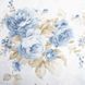 Ткань бязь ранфорс для постельного белья, хлопок, 130 гр/м2, 240 см 7.29035/29 Букет роз деним 04-18780*236 фото 2