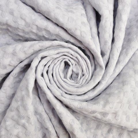 Тканина вафельна Піке Tencel IDEIA 240 см 240 г/м2, віскоза, натуральна, для рушників, халатів, пледів, сіра 04-20973*001 фото