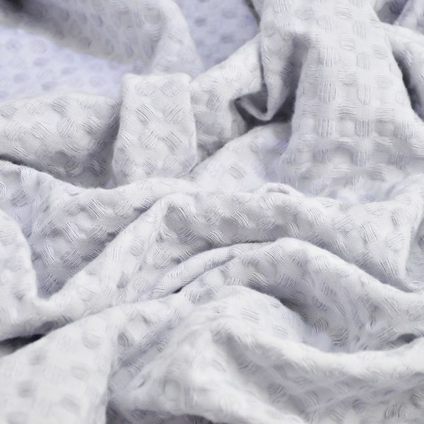 Тканина вафельна Піке Tencel IDEIA 240 см 240 г/м2, віскоза, натуральна, для рушників, халатів, пледів, сіра 04-20973*001 фото