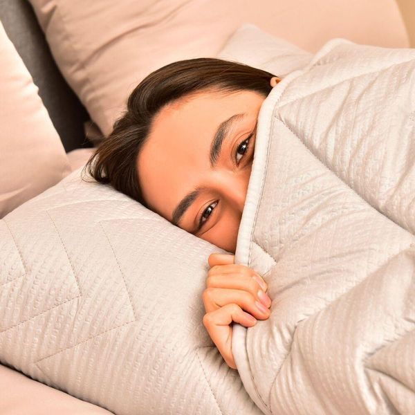 Подушка NORDIC COMFORT+ IDEIA 70х70 см чохол стьобаний з блискавкою антиалергенне волокно сіра 8-34695*002 фото