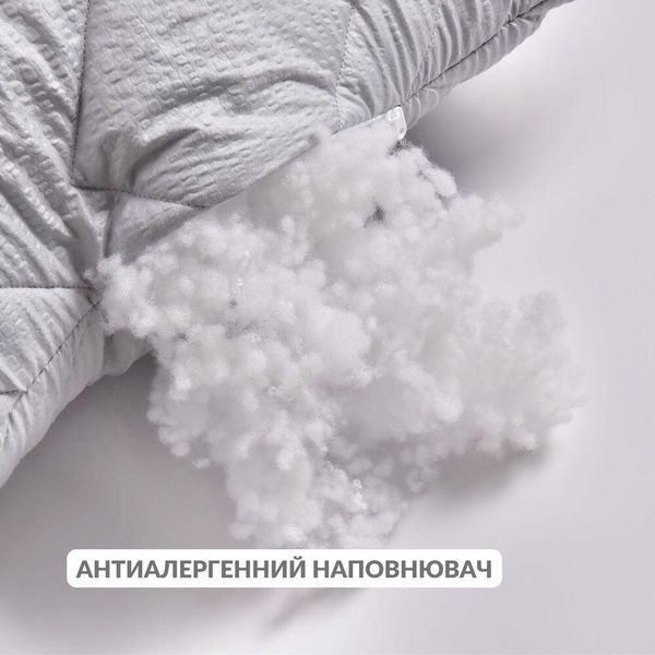 Подушка NORDIC COMFORT+ IDEIA 70х70 см чохол стьобаний з блискавкою антиалергенне волокно сіра 8-34695*002 фото