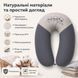 Подушка для вагітних і годування ТМ PAPAELLA з ґудзиком 30х190 см горошок сірий 8-31481*001 фото 10