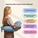 Подушка для годування диванчик 60х70х16 см бавовна антиалергенна, для зручності мами, з блискавкою м'ята 8-36177*001 фото 2