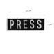 Шеврон нашивка на липучке для журналистов PRESS ПРЕССА, вышитый патч 8х25 см 800029419 фото 1