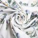 Ткань бязь ранфорс для постельного белья, хлопок, 130 гр/м2, 240 см 9.27731/16 Вьюнок Petrol 04-18780*185 фото 1