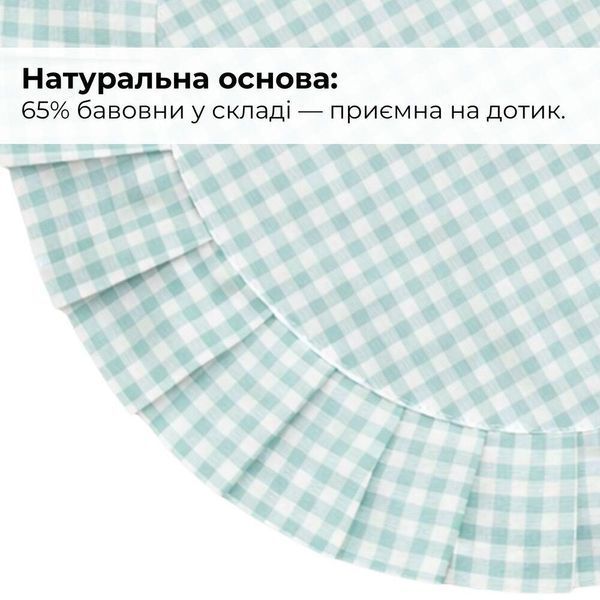 Набор салфеток 2 шт с оборкой IDEIA, 30 см, хлопок, для дома, кафе, для сервировки стола м'ята 8-36277*008 фото