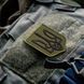 Набор шевронов 3 шт с липучкой Герб Трезубец Украины 6х8 см, вышитый патч 800030006 фото 9