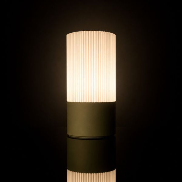 Дизайнерський LED-світильник Boldness Ripple, білий, оливкова основа 110526-01 фото