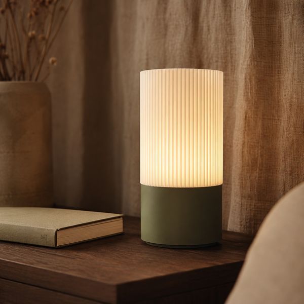 Дизайнерський LED-світильник Boldness Ripple, білий, оливкова основа 110526-01 фото