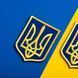 Набор шевронов 2 шт с липучкой Герб Трезубец Украины 6х8 см желтый на синем, вышитый патч 800029905 фото 4