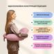 Подушка для годування диванчик 60х70х16 см бавовна антиалергенна, для зручності мами, з блискавкою пудра 8-36177*002 фото 2