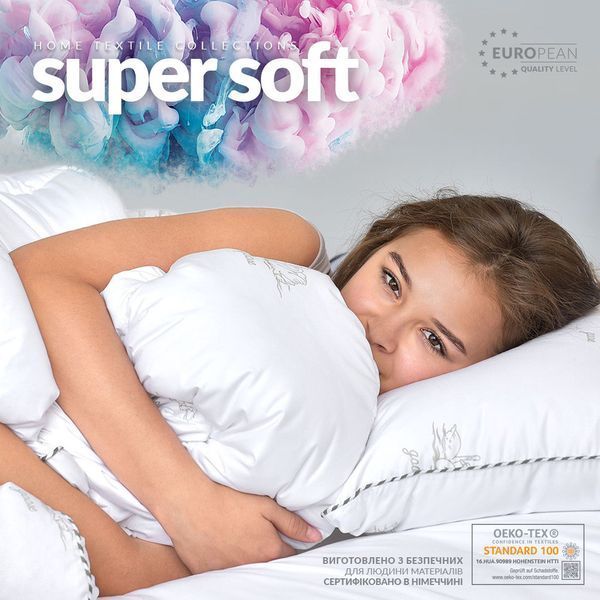 Одеяло Super Soft Classic летнее аналог лебяжьего пуха TM IDEIA 140х210 см 8-11783 фото