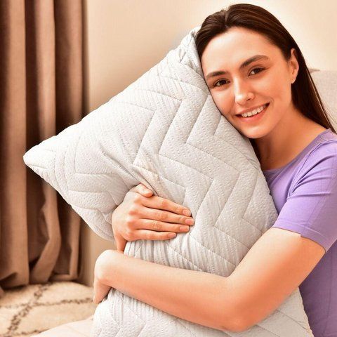 Подушка NORDIC COMFORT+ 50х70 см на блискавці сіра перламутр 8-34694*002 фото