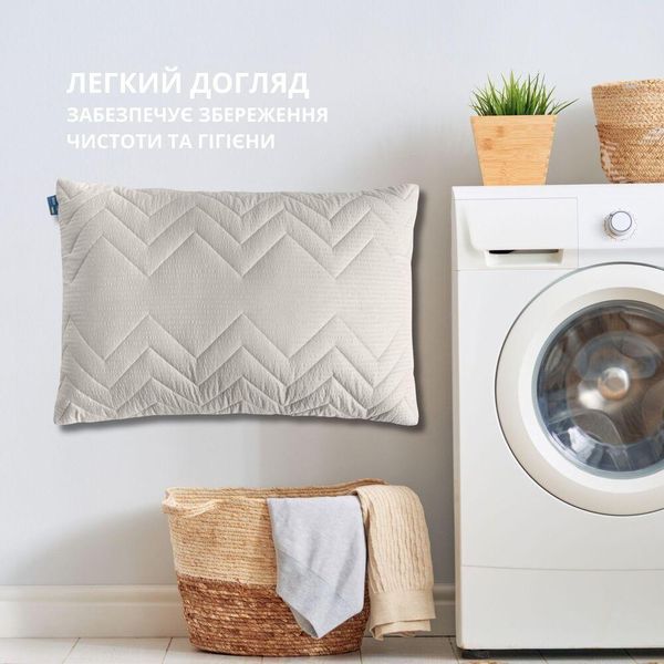 Подушка NORDIC COMFORT+ 50х70 см на блискавці сіра перламутр 8-34694*002 фото