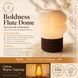 Дизайнерський світильник Boldness Flute Dome (з лампою Едісона), білий, темне дерево основа 120526-01 фото 2