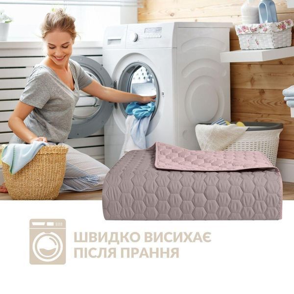 Покрывало на кровать Silhouette 220x240 IDEIA двухстороннее, прочная стежка ткани, антиаллергенное волоконо 8-35590*002 фото