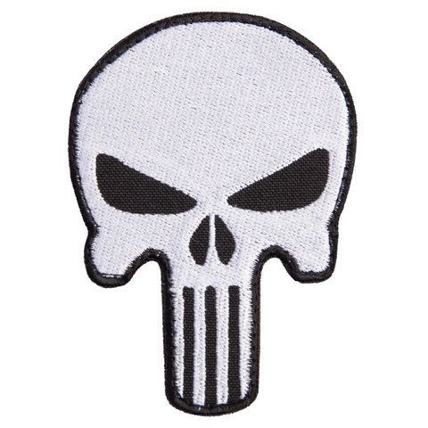 Шеврон нашивка на липучці Череп Punisher 6,5х9 см 800029624 фото