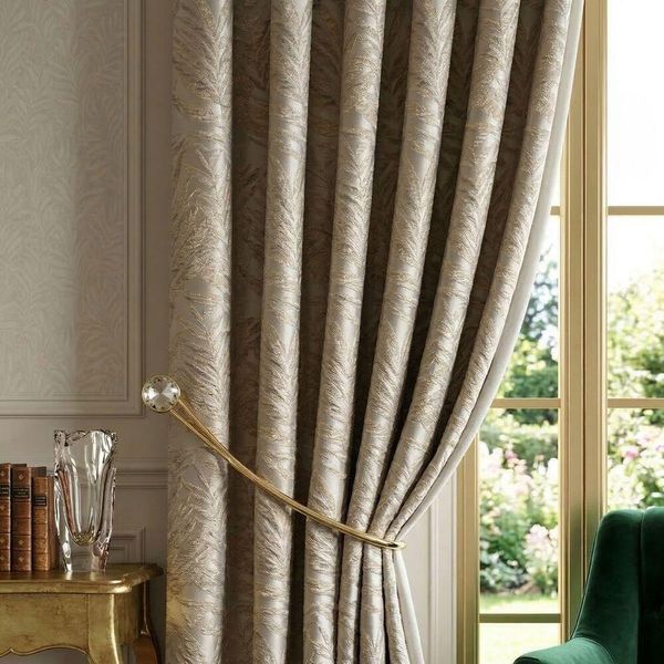 Тканина портьєрна жакард Elegant IDEIA 330 см, 300 г/м2 шторна інтер'єрна тканина для штор, порт'єр і декору 21302 сірий беж 04-20985*001 фото