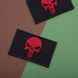 Набор шевронов 2шт с липучкой PUNISHER Череп красный, вышитый патч 5х8 см 800029806 фото 4