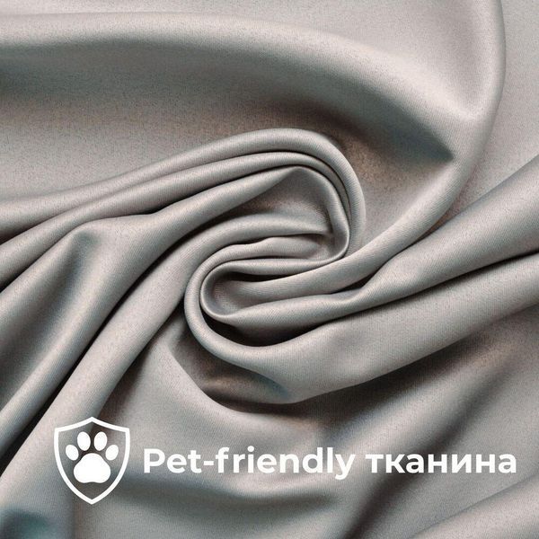 Ткань портьерная однотонная Блекаут, шторная ткань, ткань для штор, шторы, портьеры, гардины, ткань гардинная V-15 серый KLC181321*001 фото