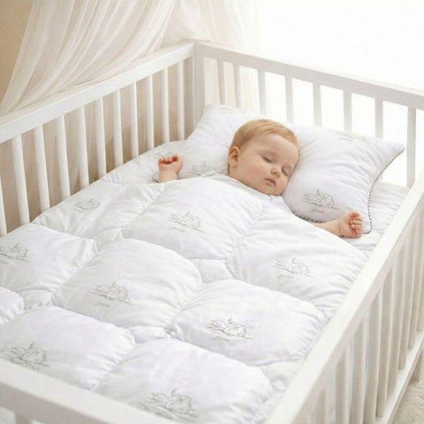 Ковдра дитяча у ліжечко 100х135 см Soft PAPAELLA штучний пух, гіпоалергенна, супер м'яка тепла 8-11863*001 фото