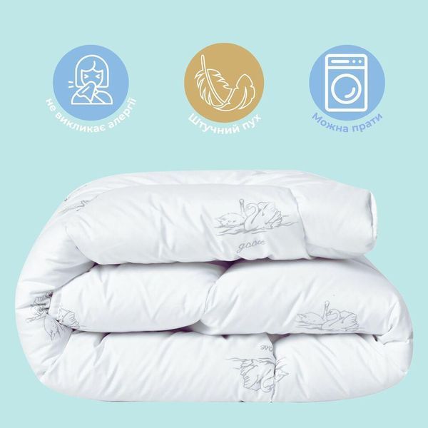 Ковдра дитяча у ліжечко 100х135 см Soft PAPAELLA штучний пух, гіпоалергенна, супер м'яка тепла 8-11863*001 фото