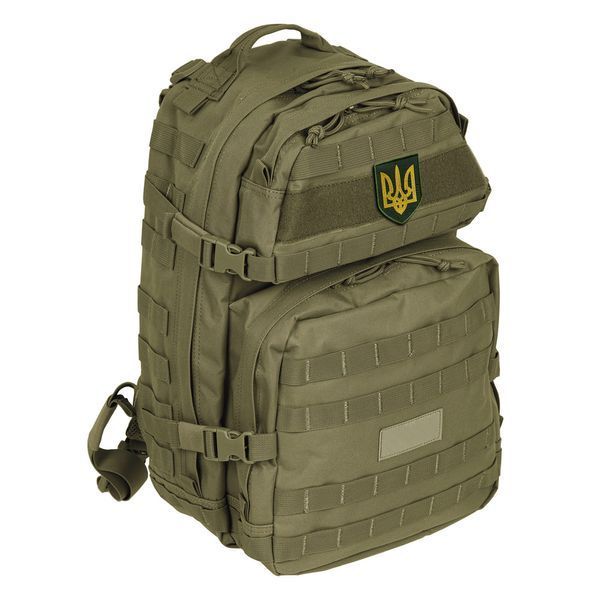 Набір шевронів 2 шт з липучкою Герб хакі 8х10 см і Прапор хакі 5х10 см 800029774 фото