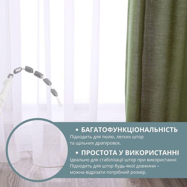 Шнур утяжелитель для штор 22 гр/м 30051 фото