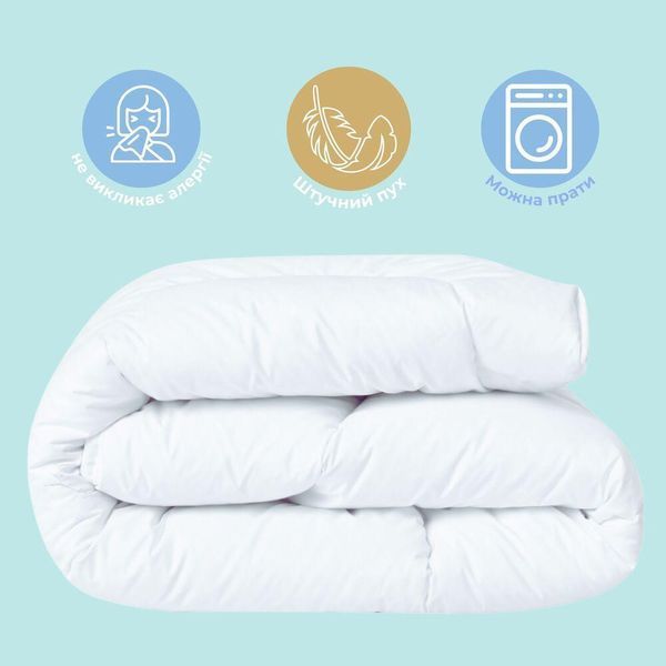 Ковдра дитяча у ліжечко 100х135 см Soft PAPAELLA штучний пух, гіпоалергенна, супер м'яка тепла 8-11863*002 фото