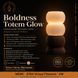 Великий дизайнерський світильник Boldness Totem Glow (з лампою Едісона), білий, чорна основа 180526-01 фото 2