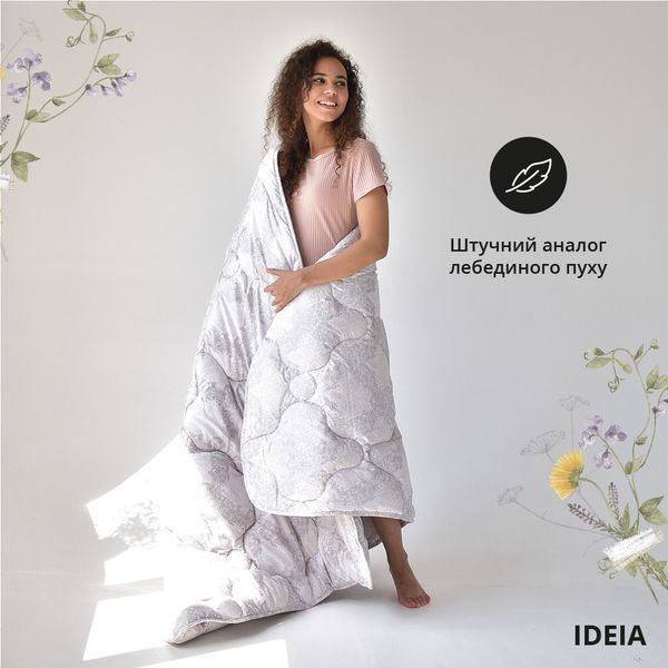 Ковдра Afrodita 155х210 см всесезонна 370 гр/м2 IDEIA штучний пух, супер м'яка, антиалергенна принт 8-33729*001 фото