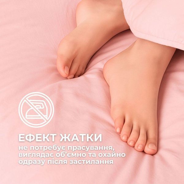 Комплект постільної білизни євро Tropical Dream IDEIA, в подарунковій упаковці пудра 8-36081*001 фото