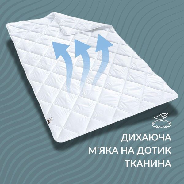Ковдра ДобраНіч IDEIA 175х210 см всесезонна антиалергенна пл 300 г/м2 біла 8-35577*001 фото