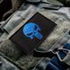 Набір шевронів 2 шт. з липучкою PUNISHER Череп Каратель синій, вишитий патч 5х8 см 800029918 фото 2
